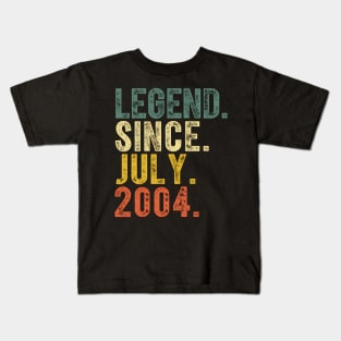 20 Legend Since July 2004 20Th Kids T-Shirt